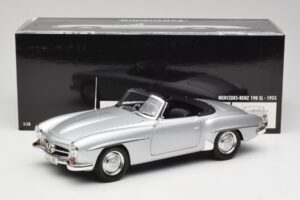 Mercedes 190 SL W121 Argent Gris Minichamps 1:18 100037031 Métal Moulé — image 8 sur 8