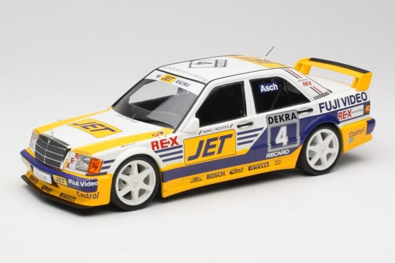 Mercedes 190E 2.5-16 EVO 1 W201 Team MS-Jet #4 R. Asch DTM 1989 Minichamps 1:18 155893604 Métal Moulé