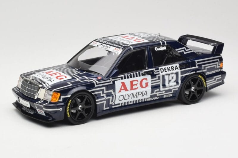 Mercedes 190E 2.5-16 EVO 1 W201 Team Snobeck #12 A. Cudini DTM 1989 Minichamps 1:18 155893612 Métal Moulé