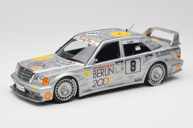 Mercedes 190E 2.5-16 EVO II W201 #8 Zung Fu E. Lohr Guia Race Macau 1992 Minichamps 1:18 155923608 Métal Moulé
