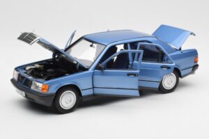 Mercedes 190E W201 Diamond Bleu Édition Concessionnaire Norev 1:18 B66040661 Métal Moulé — image 2 sur 8