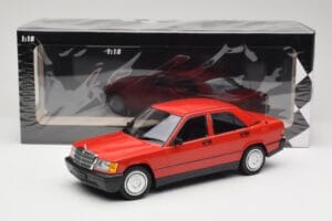 Mercedes 190E W201 Rouge Minichamps 1:18 155037000 Métal Moulé — image 6 sur 6
