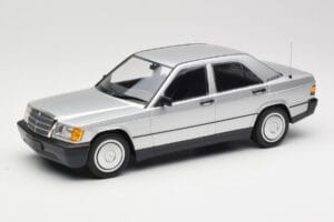 Mercedes 190E W201 Argent Minichamps 1:18 155037004 Métal Moulé