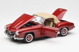 Mercedes 190SL W198 Rouge AUTOart 1:18 76116 Métal Moulé — image 2 sur 8