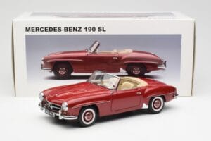 Mercedes 190SL W198 Rouge AUTOart 1:18 76116 Métal Moulé — image 8 sur 8