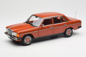 Mercedes 200 W123 English Rouge Édition Concessionnaire Norev 1:18 B66040653 Métal Moulé