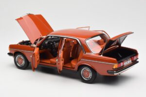 Mercedes 200 W123 English Rouge Édition Concessionnaire Norev 1:18 B66040653 Métal Moulé — image 5 sur 8