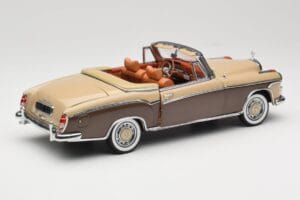 Mercedes 220 SE W128 Cabriolet Rouge Bronze Sun Star 1:18 3572 Métal Moulé — image 3 sur 8
