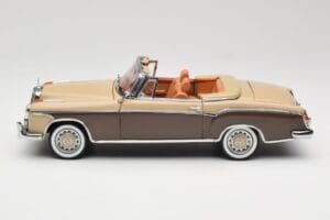 Mercedes 220 SE W128 Cabriolet Rouge Bronze Sun Star 1:18 3572 Métal Moulé — image 4 sur 8