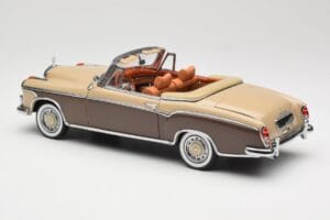 Mercedes 220 SE W128 Cabriolet Rouge Bronze Sun Star 1:18 3572 Métal Moulé — image 7 sur 8
