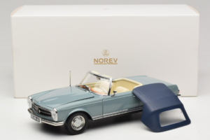Mercedes 230 SL W113 Horizon Blue Norev 1:18 183992 Métal Moulé — image 9 sur 9