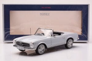 Mercedes 230 SL W113 Pagoda Gris Norev 1:18 183990 Métal Moulé — image 8 sur 8