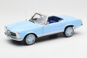 Mercedes 230 SL W113 Pagoda Horizon Bleu Édition Concessionnaire Norev 1:18 B66040633 Métal Moulé