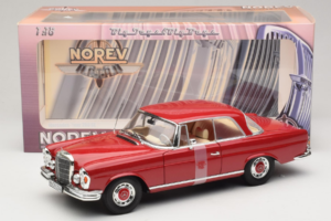 Mercedes 280 SE Coupé Rouge Norev 1:18 183527 Métal Moulé — image 6 sur 6