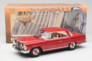 Mercedes 280 SE W108 Rouge Norev 1:18 193527 Métal Moulé — image 8 sur 8