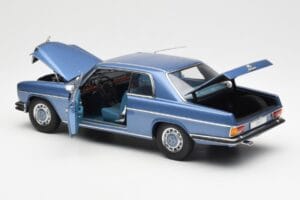 Mercedes 280C/8 W114 Coupe Bleu Metallic AUTOart 1:18 76187 Métal Moulé — image 5 sur 8