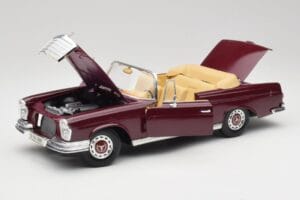 Mercedes 280SE W108 Bordeaux Rouge Maisto 1:18 31811 Métal Moulé — image 2 sur 8