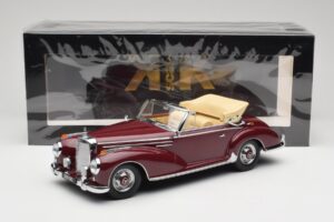 Mercedes 300 SC W188 Cabriolet Rouge Foncé KK-Scale 1:18 KKDC180942 Métal Moulé — image 6 sur 6