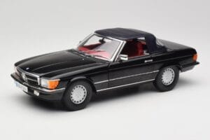Mercedes 300 SL R107 Noir Norev 1:18 183511 Métal Moulé