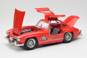 Mercedes 300 SL Rouge Bburago 1:18 3015 Métal Moulé — image 2 sur 8