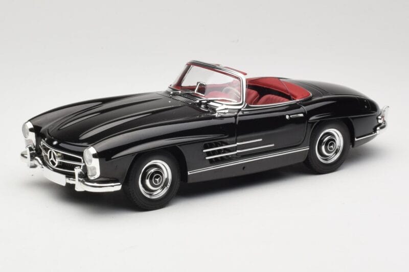 Mercedes 300 SL W198 Roadster Noir Minichamps 1:18 180039036 Métal Moulé