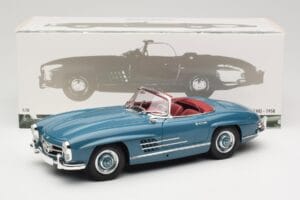 Mercedes 300 SL W198 Roadster Bleu Minichamps 1:18 180039035 Métal Moulé — image 8 sur 8