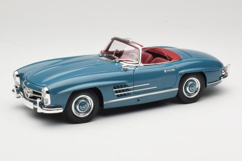Mercedes 300 SL W198 Roadster Bleu Minichamps 1:18 180039035 Métal Moulé