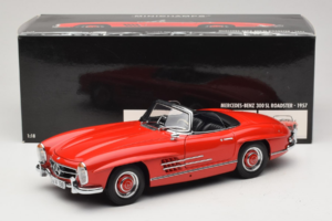 Mercedes 300 SL Roadster Rouge Minichamps 1:18 180039031 Métal Moulé — image 8 sur 8