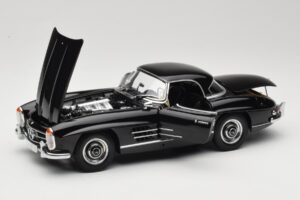 Mercedes 300 SL W198 Roadster With Hardtop Noir Minichamps 1:18 180039040 Métal Moulé — image 2 sur 8