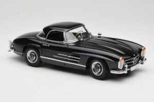 Mercedes 300 SL W198 Roadster With Hardtop Noir Minichamps 1:18 180039040 Métal Moulé — image 6 sur 8