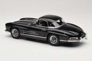 Mercedes 300 SL W198 Roadster With Hardtop Noir Minichamps 1:18 180039040 Métal Moulé — image 7 sur 8