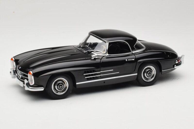 Mercedes 300 SL W198 Roadster With Hardtop Noir Minichamps 1:18 180039040 Métal Moulé