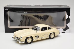 Mercedes 300 SL W198 Crème Minichamps 1:18 110037212 Métal Moulé — image 8 sur 8