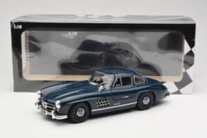 Mercedes 300 SL W198 Gullwing Bleu Foncé Minichamps 1:18 110037216 Métal Moulé — image 8 sur 8