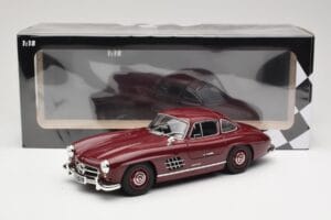 Mercedes 300 SL W198 Gullwing Rouge Foncé Minichamps 1:18 110037218 Métal Moulé — image 8 sur 8