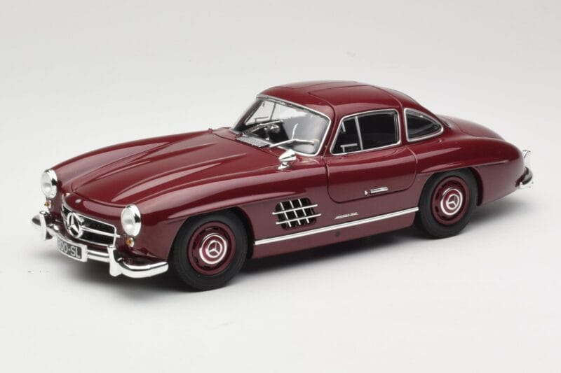 Mercedes 300 SL W198 Gullwing Rouge Foncé Minichamps 1:18 110037218 Métal Moulé