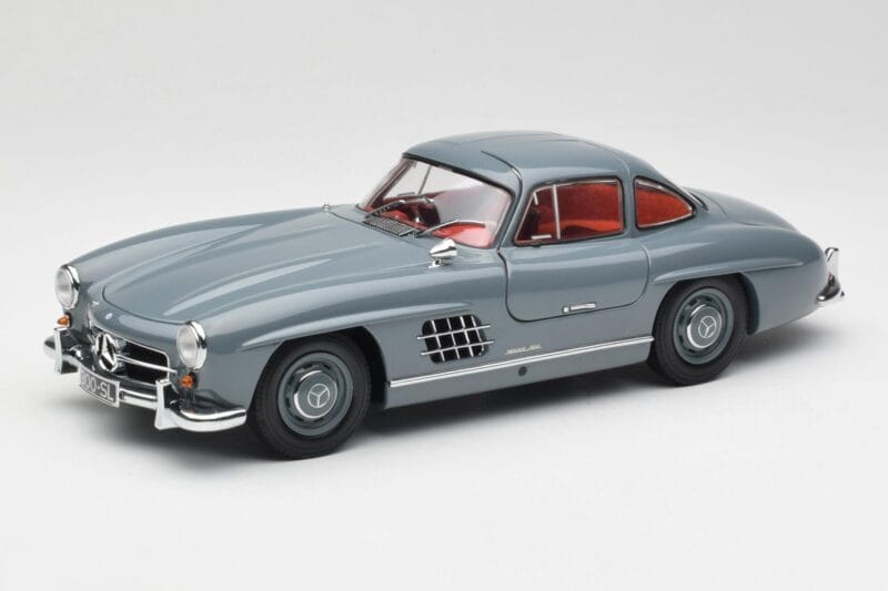 Mercedes 300 SL W198 Graphite Gris Minichamps 1:18 180039005 Métal Moulé