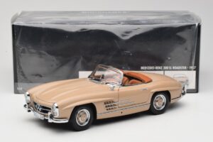 Mercedes 300 SL W198 Roadster Brun Clair Minichamps 1:18 180039032 Métal Moulé — image 8 sur 8
