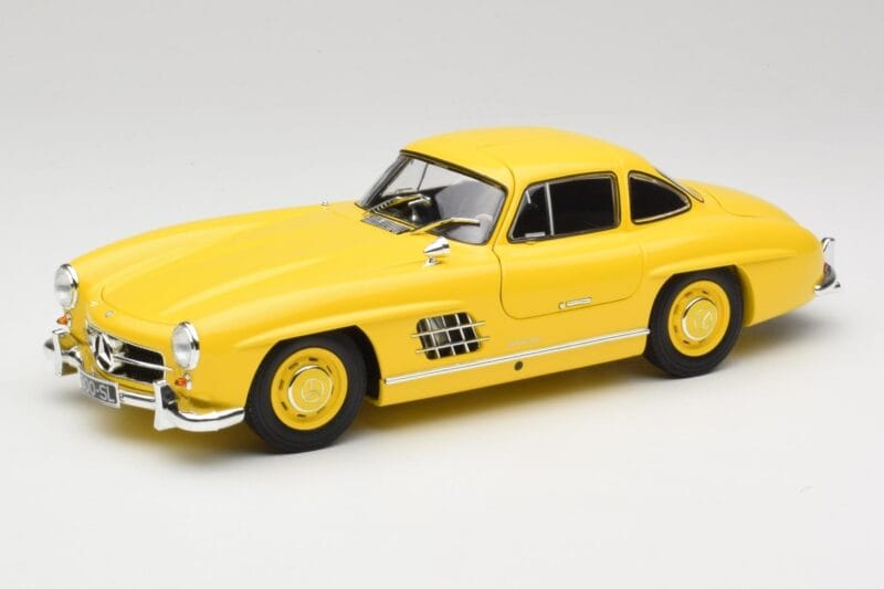 Mercedes 300 SL W198 Jaune Clair Minichamps 1:18 180039009 Métal Moulé