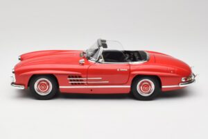 Mercedes 300 SL W198 Roadster Rouge Avec Toit Rigide Minichamps 1:18 180039041 Métal Moulé — image 4 sur 8