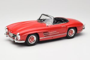 Mercedes 300 SL W198 Roadster Rouge Avec Toit Rigide Minichamps 1:18 180039041 Métal Moulé