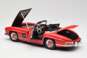Mercedes 300 SL W198 Roadster Rouge Avec Toit Rigide Minichamps 1:18 180039041 Métal Moulé — image 5 sur 8