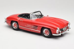 Mercedes 300 SL W198 Roadster Rouge Avec Toit Rigide Minichamps 1:18 180039041 Métal Moulé — image 6 sur 8