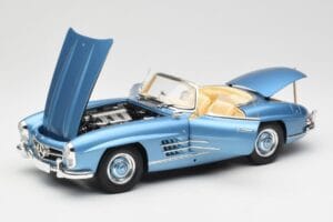Mercedes 300 SL W198 Roadster Hardtop Light Blue Metallic Minichamps 1:18 180039042 Métal Moulé — image 2 sur 9