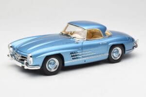 Mercedes 300 SL W198 Roadster Hardtop Light Blue Metallic Minichamps 1:18 180039042 Métal Moulé — image 3 sur 9