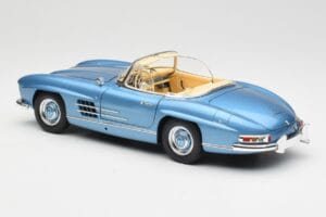 Mercedes 300 SL W198 Roadster Hardtop Light Blue Metallic Minichamps 1:18 180039042 Métal Moulé — image 8 sur 9
