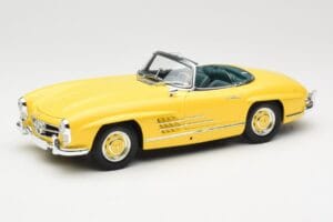 Mercedes 300 SL W198 Roadster Hardtop Signal Yellow Minichamps 1:18 180039044 Métal Moulé