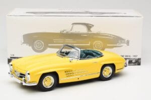 Mercedes 300 SL W198 Roadster Hardtop Signal Yellow Minichamps 1:18 180039044 Métal Moulé — image 9 sur 9