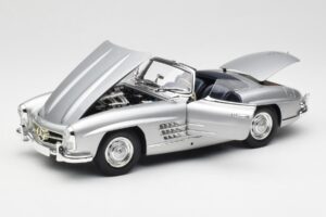 Mercedes 300 SL W198 Roadster Silver Metallic Minichamps 1:18 180039030 Métal Moulé — image 2 sur 8