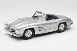 Mercedes 300 SL W198 Roadster Silver Metallic Minichamps 1:18 180039030 Métal Moulé